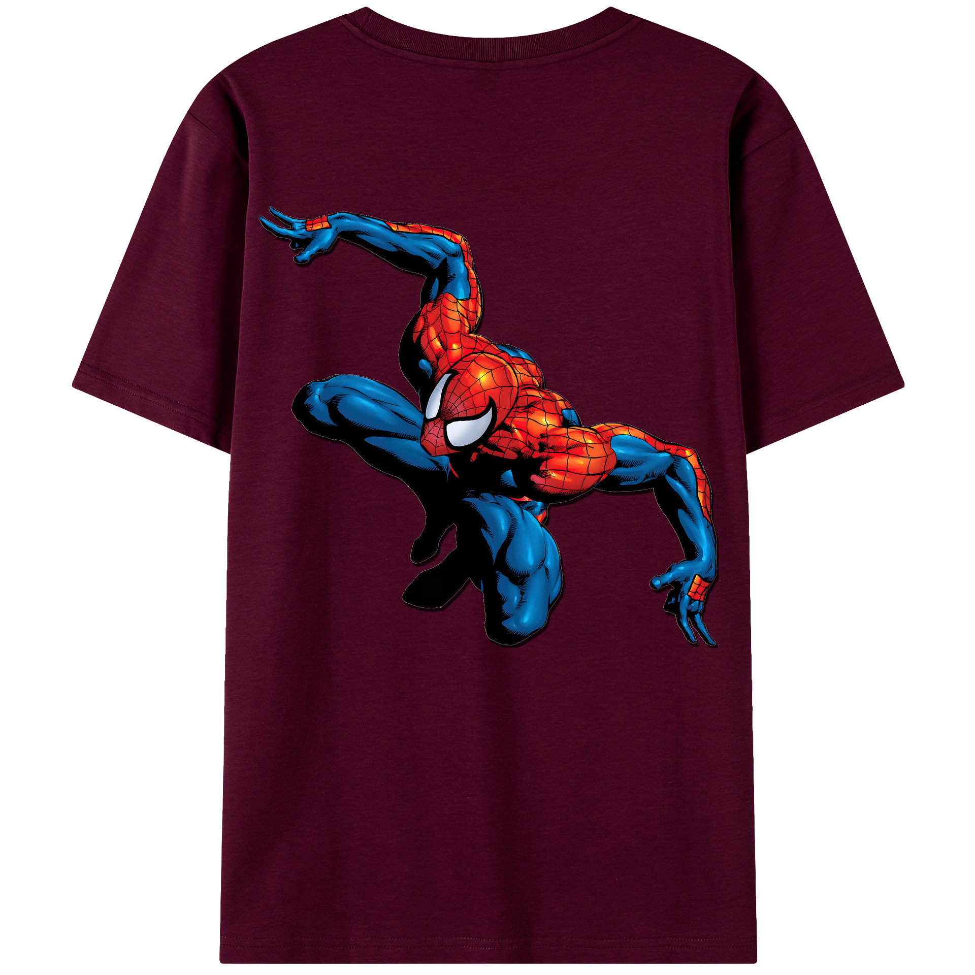 （画像用） Spider Man スパイダーマン レディース半袖Tシャツ(バックプリント)